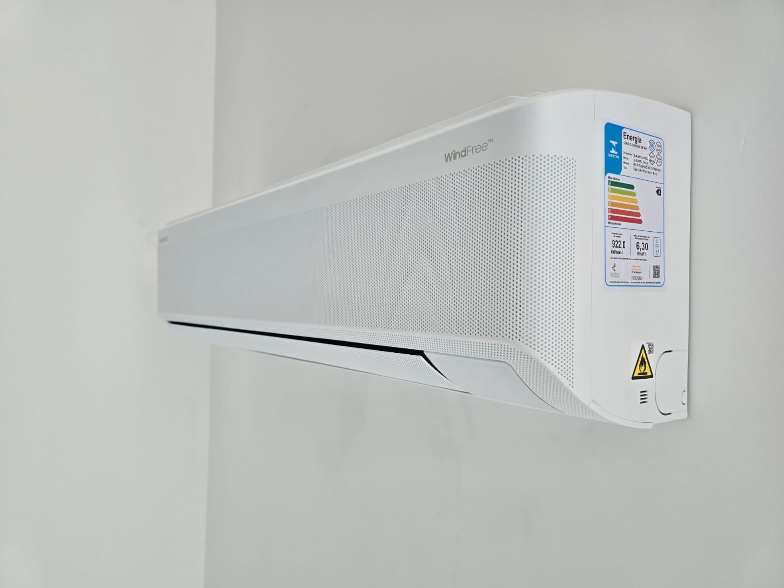Ar condicionado Samsung WindFree instalado pela HR Climatização